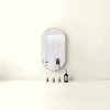 Golden-framed oval mirror for home decoration, bathroom wall-mounted full-length mirror without drilling details Picture